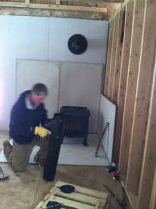 installing the stove pipe