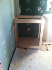2x4 frame for cabinet